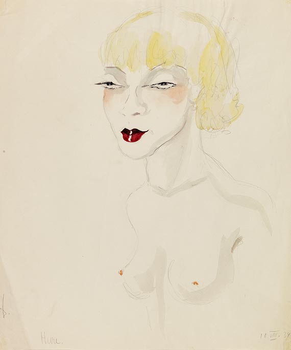 Dodo (d. i. D&ouml;rte Clara Wolff) - Aquarell