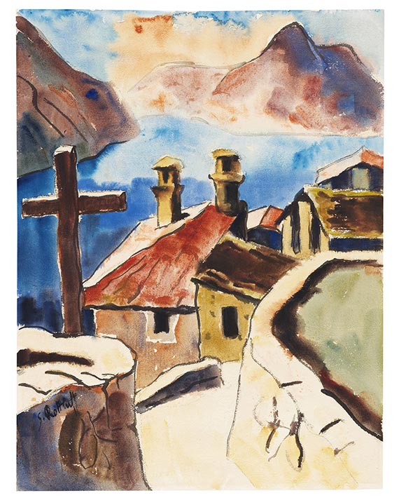 Schmidt-Rottluff, Karl - Aquarell