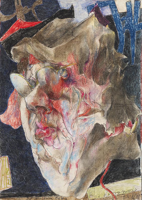 Janssen, Horst - Pastell