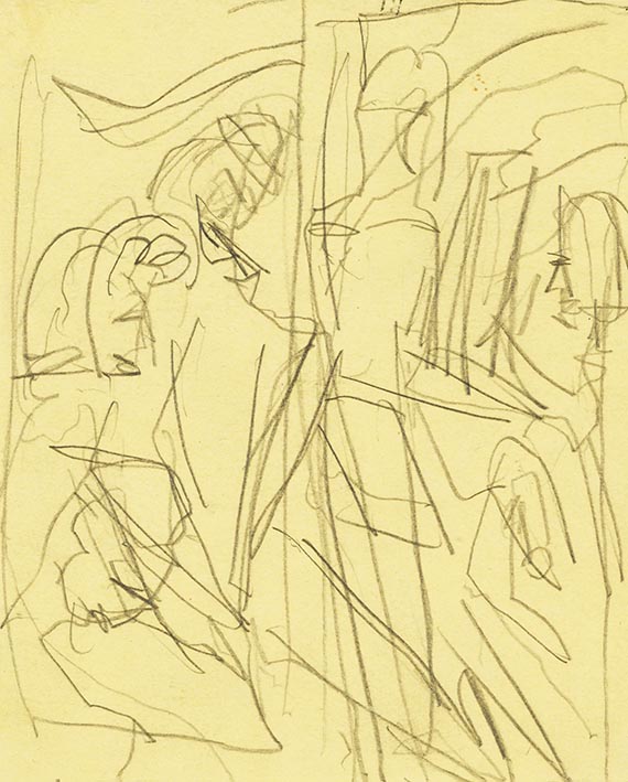 Ernst Ludwig Kirchner - Bleistiftzeichnung