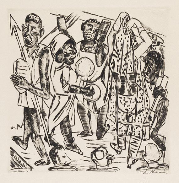 Max Beckmann - Kaltnadelradierung