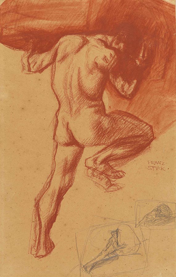 Stuck, Franz von - Rötelzeichnung