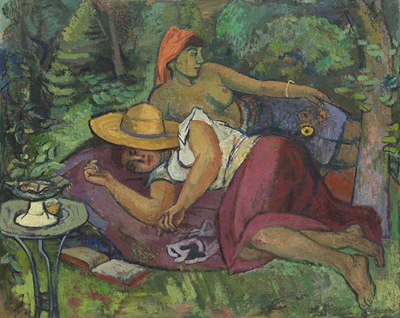 J&uuml;chser, Hans - &Ouml;l auf Leinwand