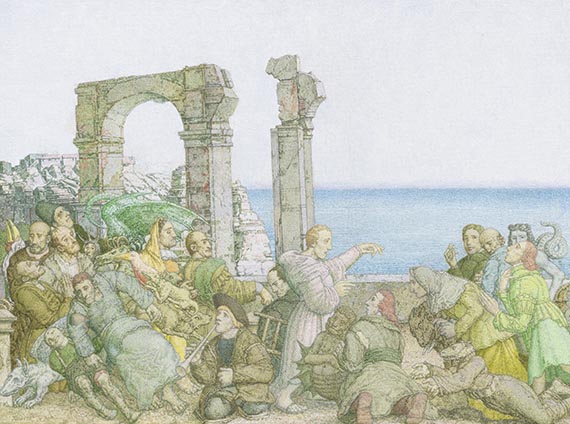 T&uuml;bke, Werner - &Ouml;l auf Leinwand