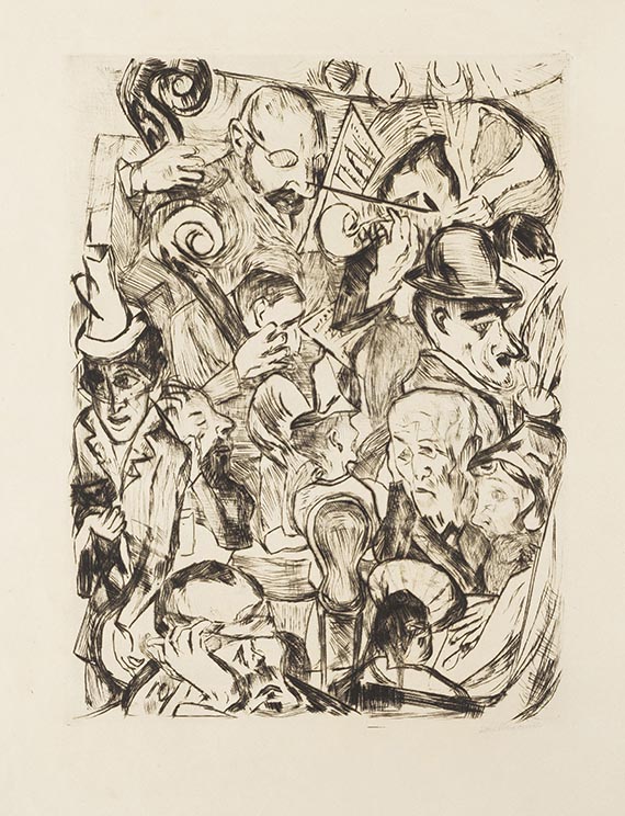 Beckmann, Max - Kaltnadelradierung