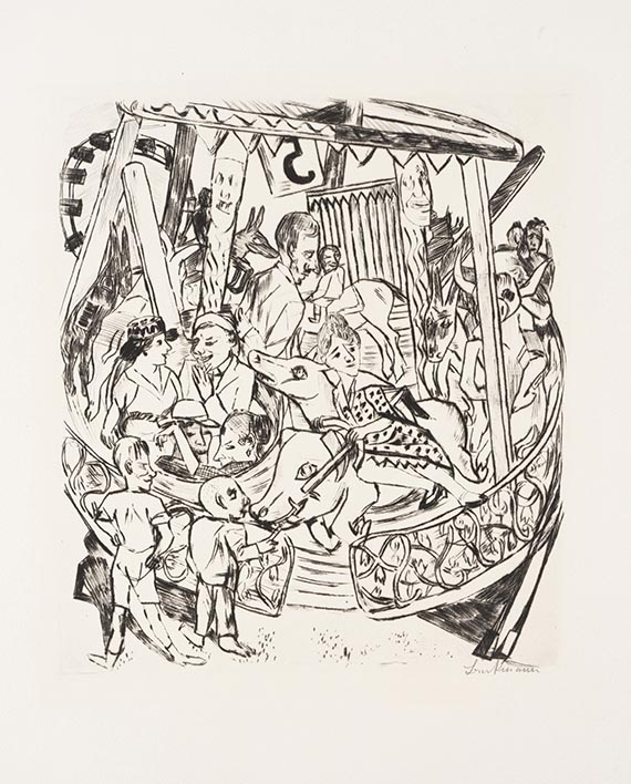 Beckmann, Max - Kaltnadelradierung