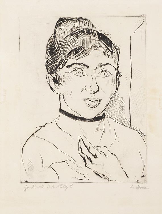Beckmann, Max - Kaltnadelradierung