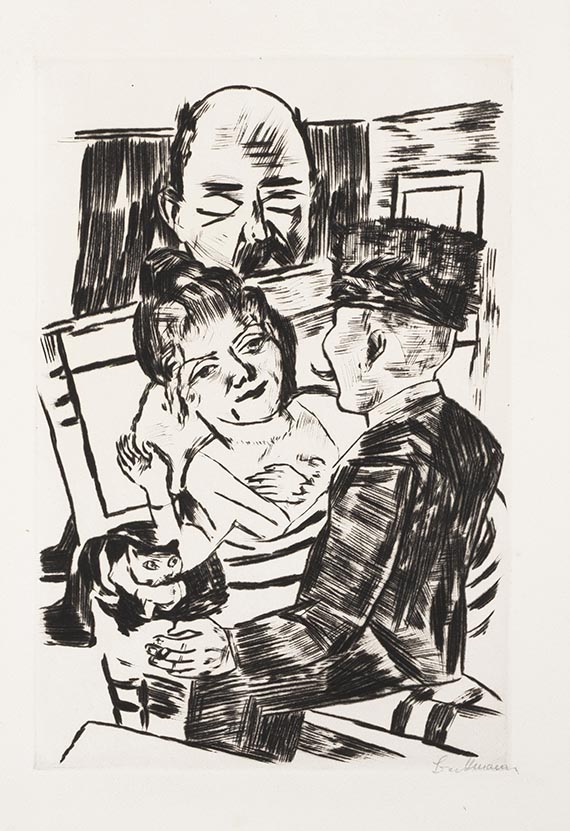 Beckmann, Max - Kaltnadelradierung