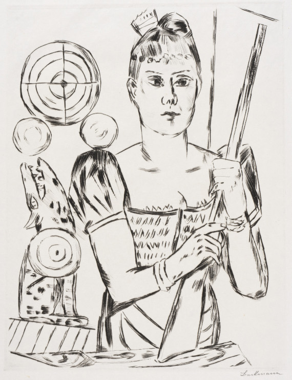 Beckmann, Max - Kaltnadelradierung