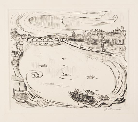Beckmann, Max - Kaltnadelradierung