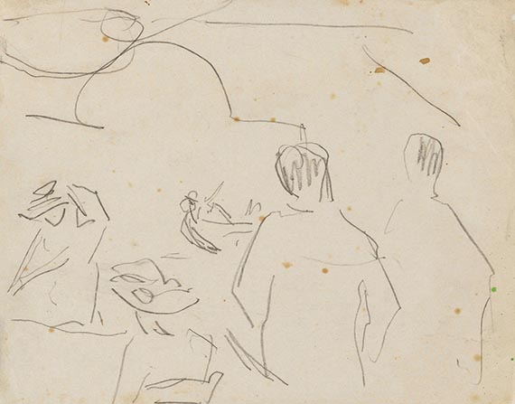 Kirchner, Ernst Ludwig - Bleistiftzeichnung