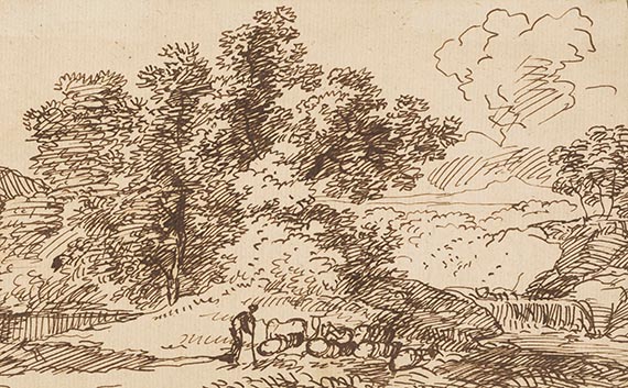 Kobell, Franz - Federzeichnung