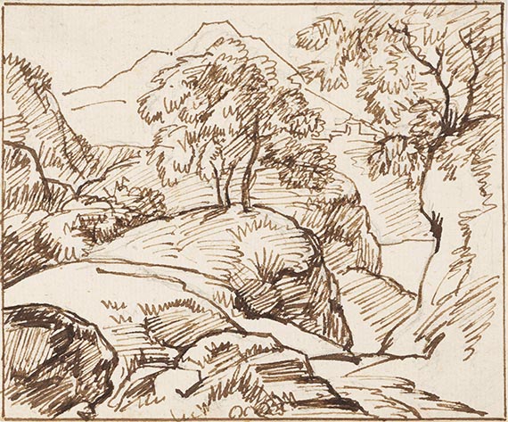 Kobell, Franz - Federzeichnung