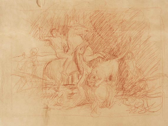 Marées, Hans von - Rötelzeichnung