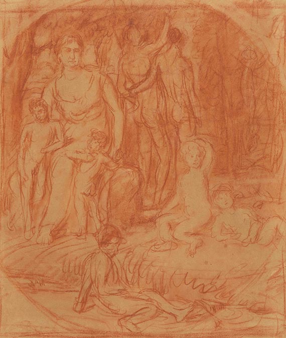 Marées, Hans von - Rötelzeichnung