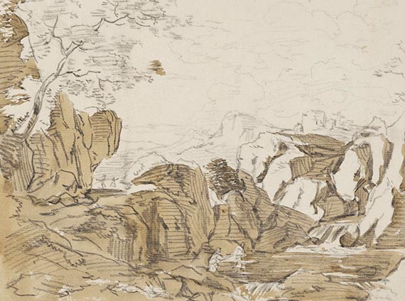 Reinhart, Johann Christian - Kohlezeichnung