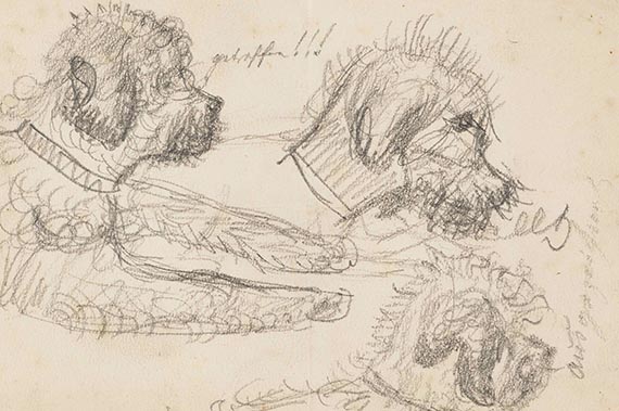 Klinger, Max - Bleistiftzeichnung