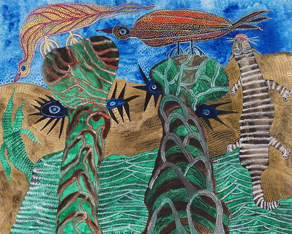 Schultze-Bluhm, Ursula - &Ouml;l auf Leinwand