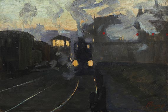 Pleuer, Hermann - &Ouml;l auf Malpappe