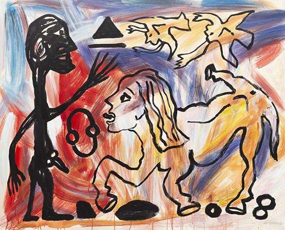 Penck (d.i. Ralf Winkler), A. R. - Mischtechnik