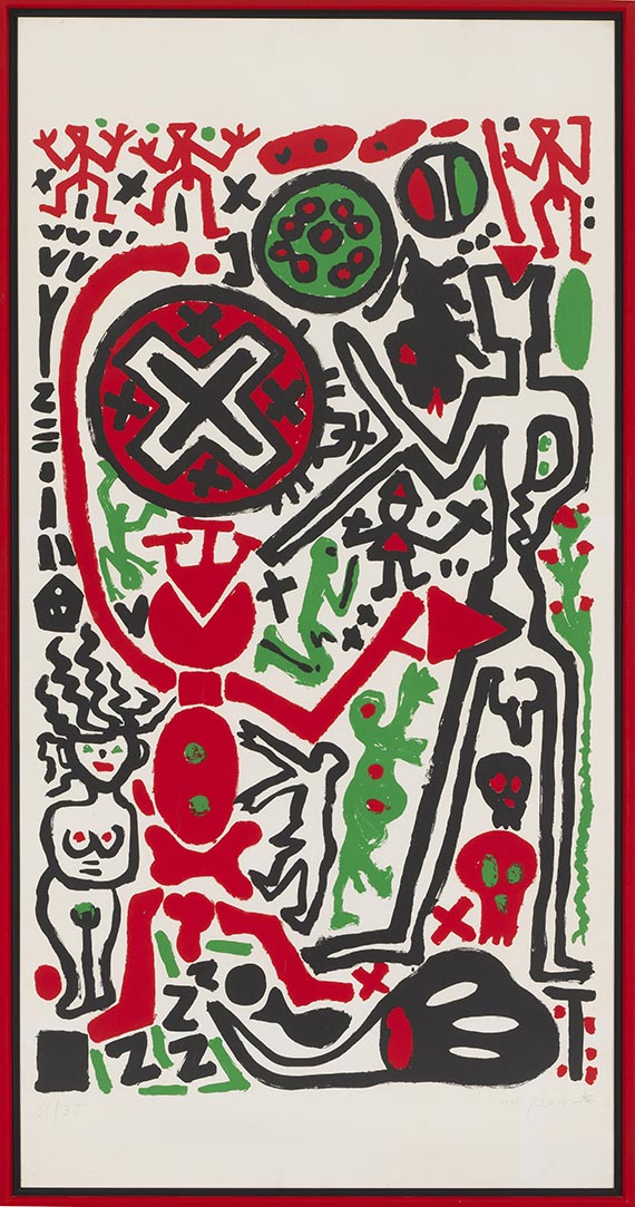 Penck (d.i. Ralf Winkler), A. R. - Farbserigrafie
