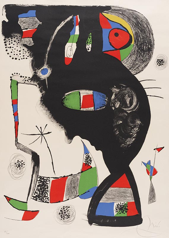 Mir&oacute;, Joan - Farblithografie