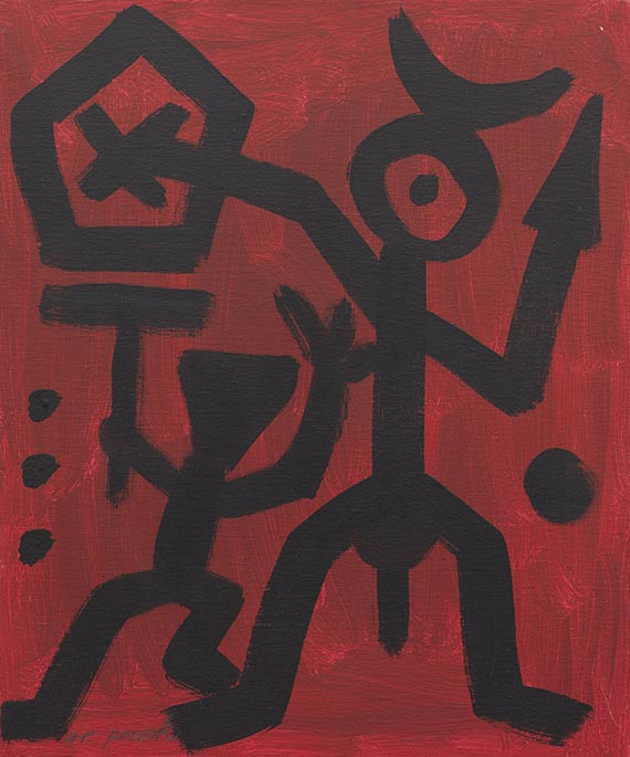 Penck (d.i. Ralf Winkler), A. R. - Acryl auf Leinwand