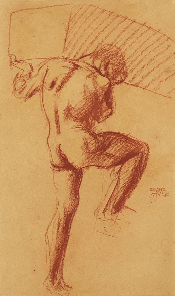 Stuck, Franz von - R&ouml;telzeichnung