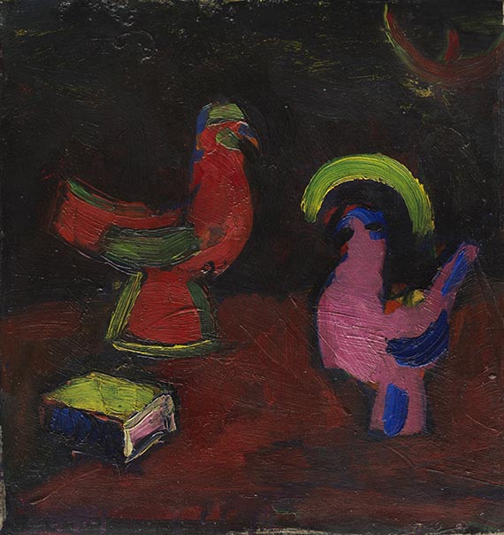Stenner, Hermann - &Ouml;l auf Malpappe