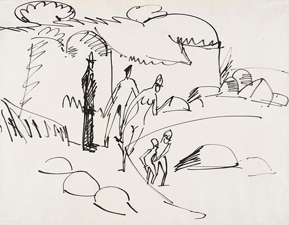 Kirchner, Ernst Ludwig - Rohrfeder