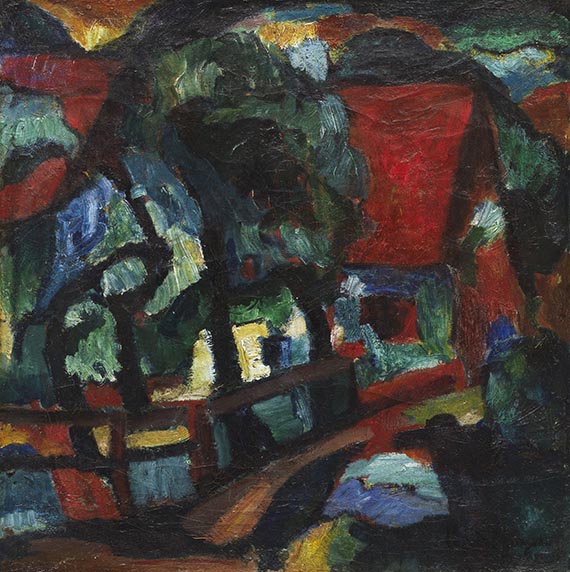 Viegener, Eberhard - &Ouml;l auf Leinwand