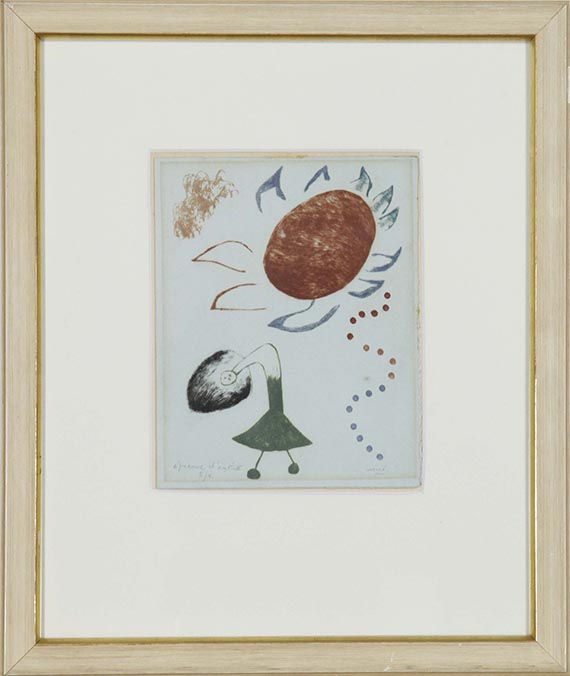 Joan Mir&oacute; - Gerahmt