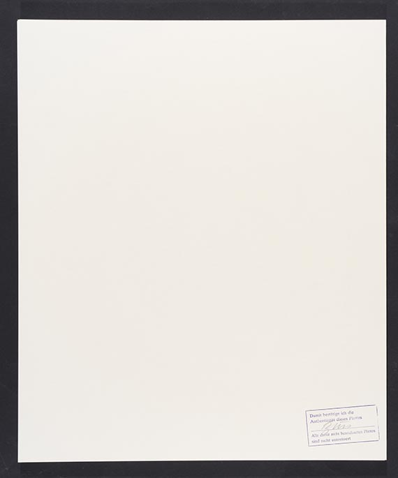 G&uuml;nter Brus - Rueckseite