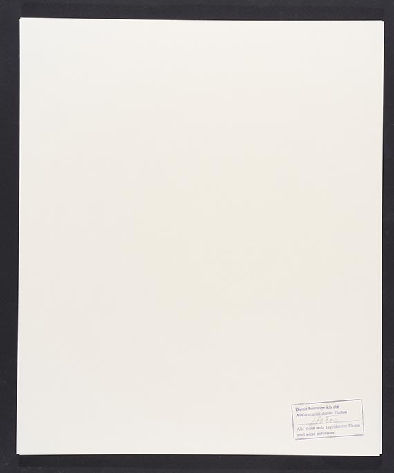 G&uuml;nter Brus - Rueckseite