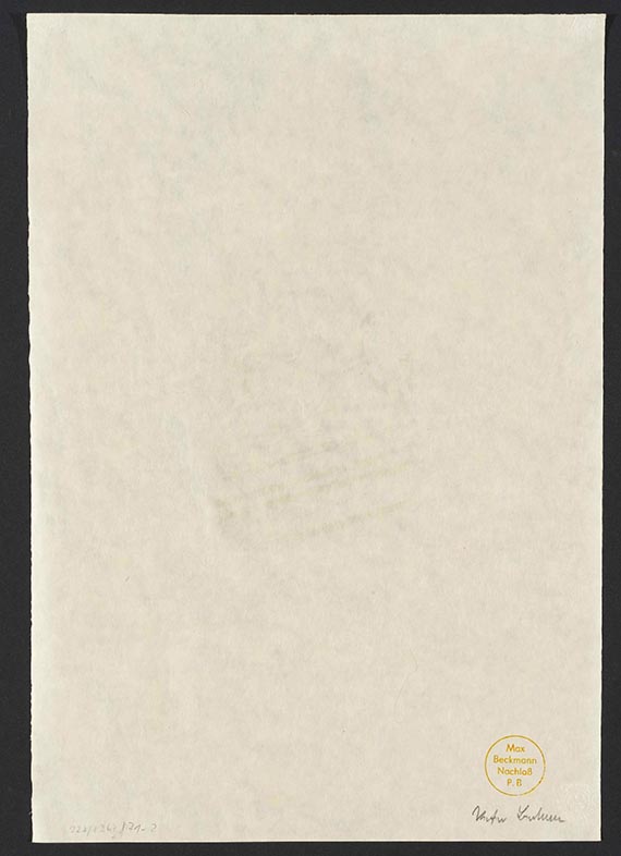 Max Beckmann - Rueckseite