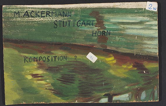 Max Ackermann - Rueckseite